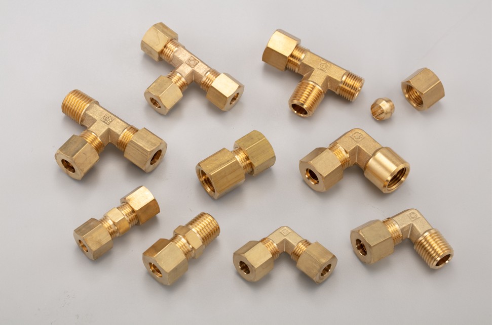 Brass-compression-fittings